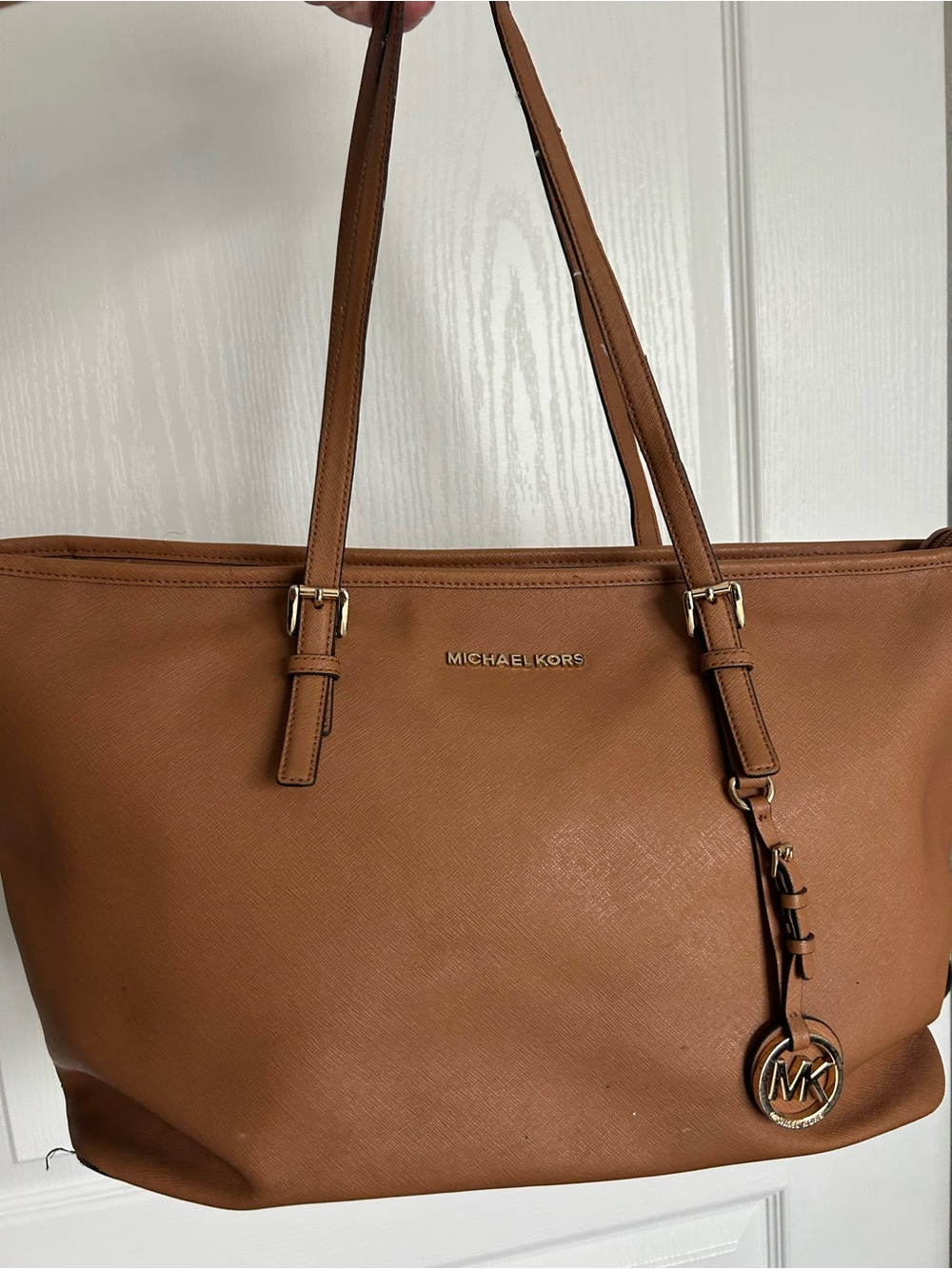 Michael Kors Tan Leather Tote Bag